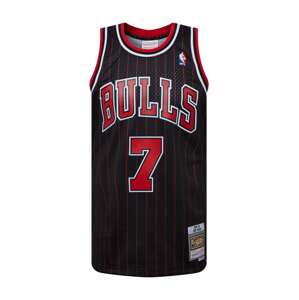 Mitchell & Ness Tričko  čierna / biela / červená