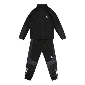 ADIDAS PERFORMANCE Tréningový komplet  čierna / tmavosivá / biela