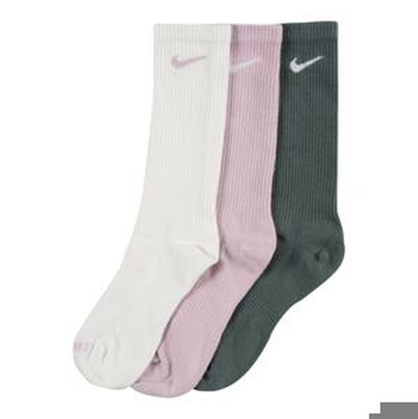 NIKE Športové ponožky 'Everyday Plus'  biela / ružová / čadičová