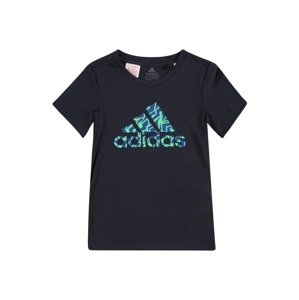 ADIDAS PERFORMANCE Funkčné tričko  čierna / nebesky modrá / zelená