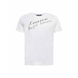 Lauren Ralph Lauren Plus Tričko 'KATLIN'  čierna / biela