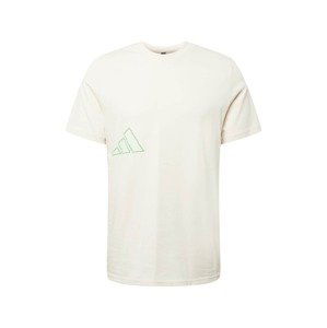 ADIDAS PERFORMANCE Funkčné tričko  biela / svetlozelená