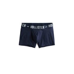 HOLLISTER Boxerky  námornícka modrá / biela