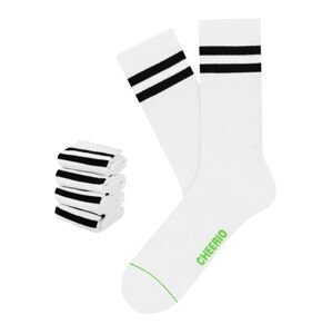 CHEERIO* Ponožky 'TENNIS TYPE 4P'  čierna / biela
