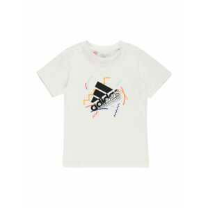 ADIDAS PERFORMANCE Funkčné tričko  biela / čierna / oranžová