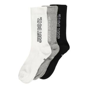 Nike Sportswear Ponožky  sivá melírovaná / čierna / biela