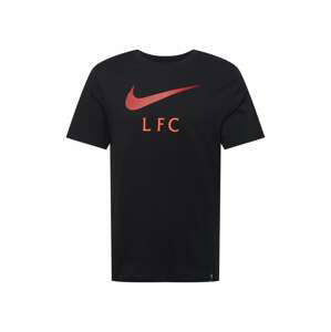 NIKE Funkčné tričko 'Liverpool FC'  čierna / oranžovo červená