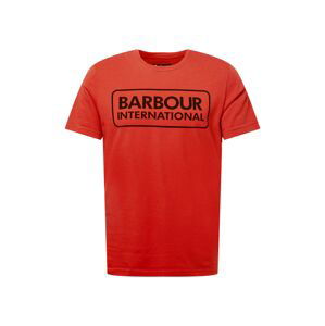 Barbour International Tričko  červená / čierna