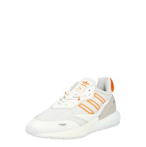 ADIDAS ORIGINALS Nízke tenisky 'ZX 2K BOOST 2.0'  sivá / oranžová / biela