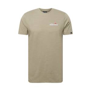 ELLESSE T-Shirt 'Mille'  kaki / biela / koralová / ohnivo červená