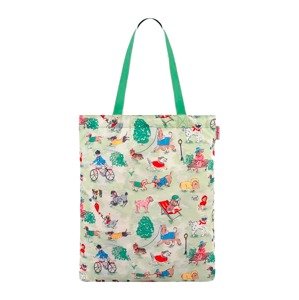 Cath Kidston Shopper  svetlozelená / zmiešané farby