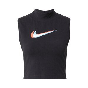 Nike Sportswear Top  oranžová / čierna / biela