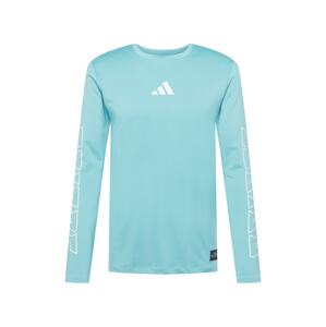 ADIDAS PERFORMANCE Funkčné tričko 'HYPE'  tyrkysová / biela