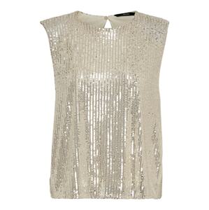 Vero Moda Petite Top 'Josie'  tmelová / strieborná