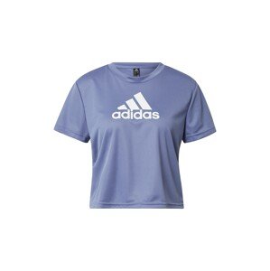 ADIDAS PERFORMANCE Funkčné tričko  tmavofialová / biela