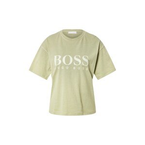 BOSS Casual Shirt 'C_Evina'  svetlozelená / biela