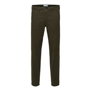 SELECTED HOMME Chino nohavice 'Miles'  tmavozelená