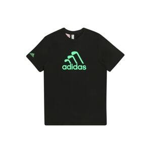 adidas Golf Funkčné tričko 'YUNIX'  čierna / neónovo zelená