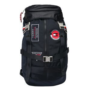 TOMMY HILFIGER Rucksack  tmavomodrá / červená / biela