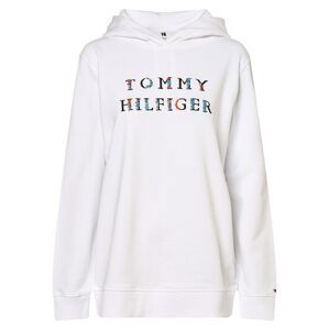 TOMMY HILFIGER Sweatshirt  šedobiela / svetlomodrá / oranžová / čierna