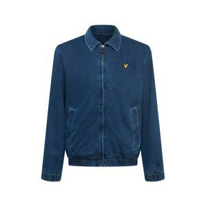 Lyle & Scott Prechodná bunda  modrá denim / žltá / čierna