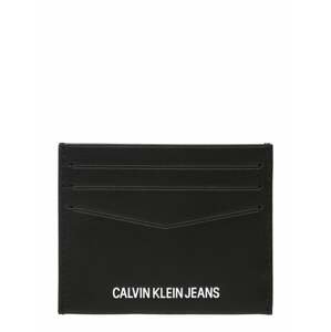 Calvin Klein Jeans Kartenetui  čierna / biela
