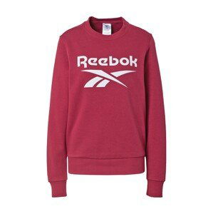 Reebok Sport Športová mikina  bordová / biela