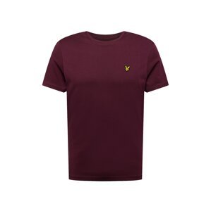 Lyle & Scott Tričko  zlatá žltá / burgundská / čierna