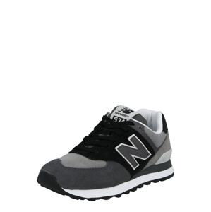 new balance Športová obuv  čierna / tmavosivá / svetlosivá