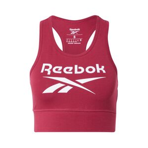 Reebok Sport Športová podprsenka  bordová / biela