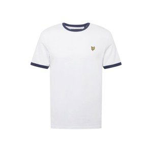 Lyle & Scott Tričko 'Ringer'  tmavomodrá / zlatá žltá / biela