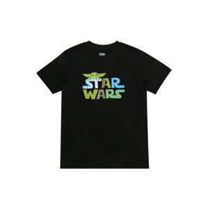 Mister Tee Tričko 'Star Wars'  modrá / kiwi / čierna / biela