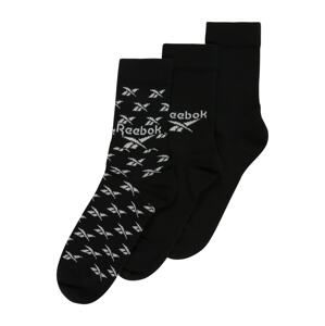 Reebok Classics Ponožky  svetlosivá / čierna