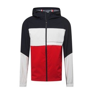 TOMMY HILFIGER Prechodná bunda  námornícka modrá / červená / biela