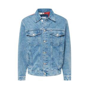 Tommy Jeans Jacke  modrá denim / biela / červená