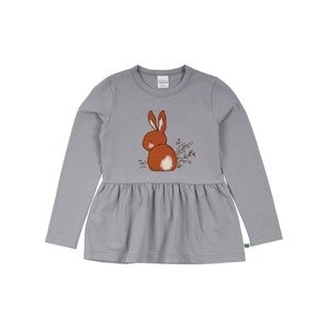 Fred's World by GREEN COTTON Shirt 'Hello Bunny'  pastelovo modrá / hnedá / biela