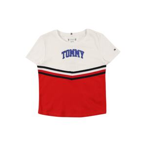 TOMMY HILFIGER Tričko  biela / modrá / námornícka modrá / červená