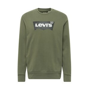 LEVI'S Mikina  čierna / biela / kaki