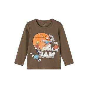 NAME IT Tričko 'Space Jam Arne'  farby bahna / biela / dymovo modrá / pastelovo červená / tmavooranžová