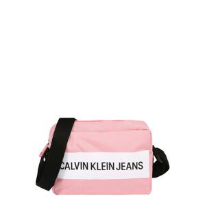 Calvin Klein Jeans Taška cez rameno  ružová / čierna / biela