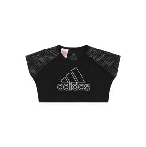 ADIDAS PERFORMANCE Funkčné tričko  čierna / sivá / biela