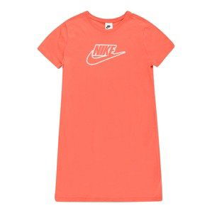 Nike Sportswear Šaty  koralová / biela