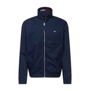 Tommy Jeans Prechodná bunda 'MODERN HARRINGTON'  námornícka modrá / biela / ohnivo červená