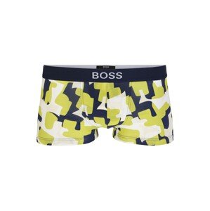 BOSS Casual Boxerky  horčicová / námornícka modrá / biela / krémová