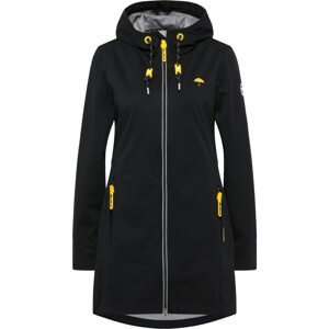 Schmuddelwedda Funkčný kabát  čierna / žltá