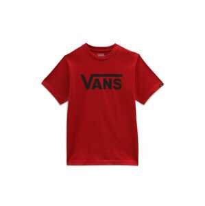 VANS Tričko 'CLASSIC'  čierna / tmavočervená