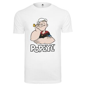 Mister Tee Tričko 'Popeye'  biela / čierna / ohnivo červená / pastelovo oranžová / námornícka modrá