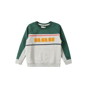 Noppies Pullover 'Babajoz'  sivá melírovaná / smaragdová / oranžová / koralová