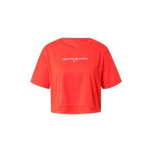 NIKE Funkčné tričko  pastelovo ružová / neónovo červená