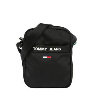 Tommy Jeans Taška cez rameno  čierna / biela / tmavomodrá / červená